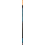 ASKA Pool Cue Stick TR BLUE, Maple Shaft, 5/16x18 Metal Joint, Black Irish Linen, Triple Rings, 12.75mm Tip, TRBLU