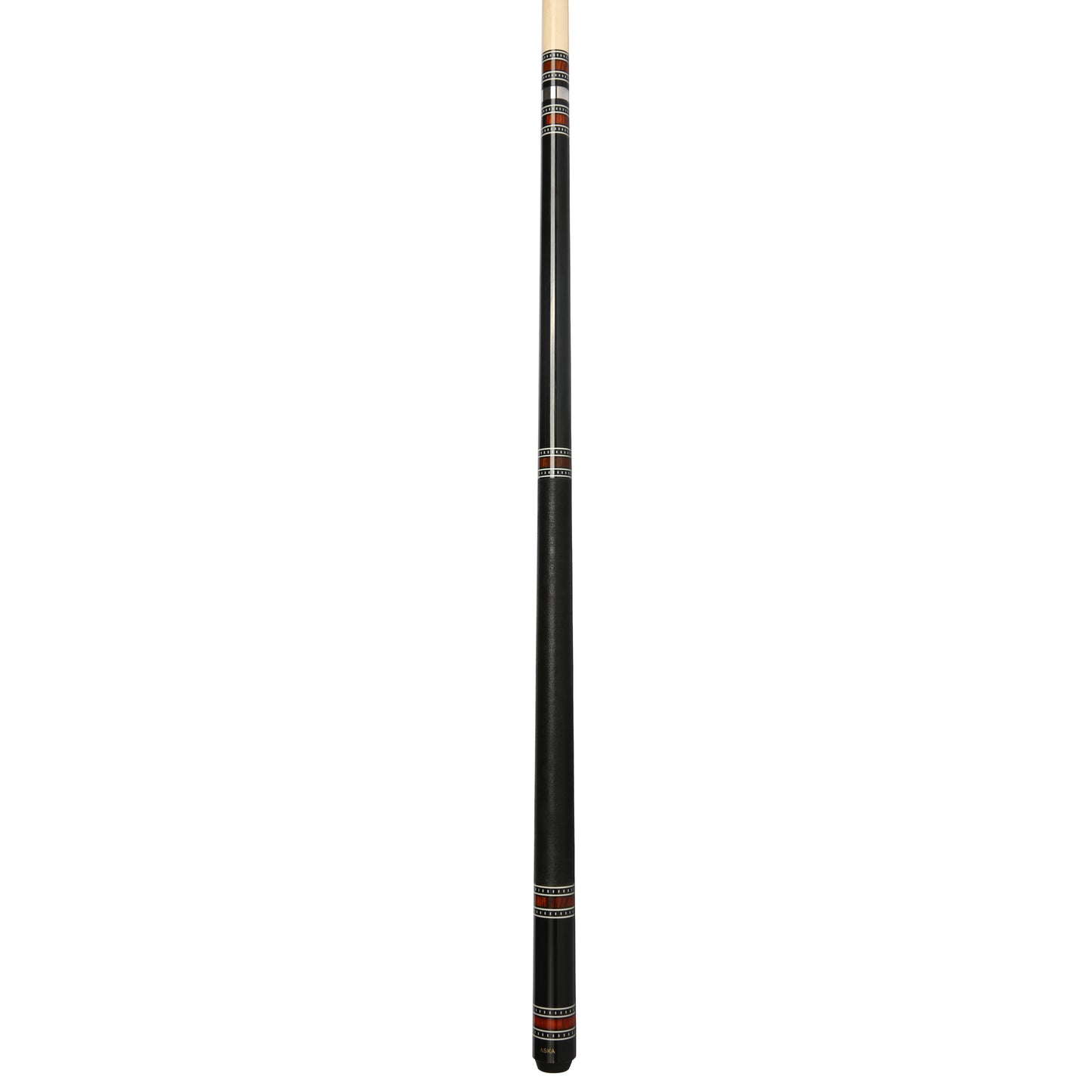 ASKA A1 Pool Cue – Black Stained Birdseye Maple, 12.75mm Tip, Irish Linen Wrap, Quick Release Joint, 58", 18–21 oz (A1BLK) billiard pool cue stick by ASKA