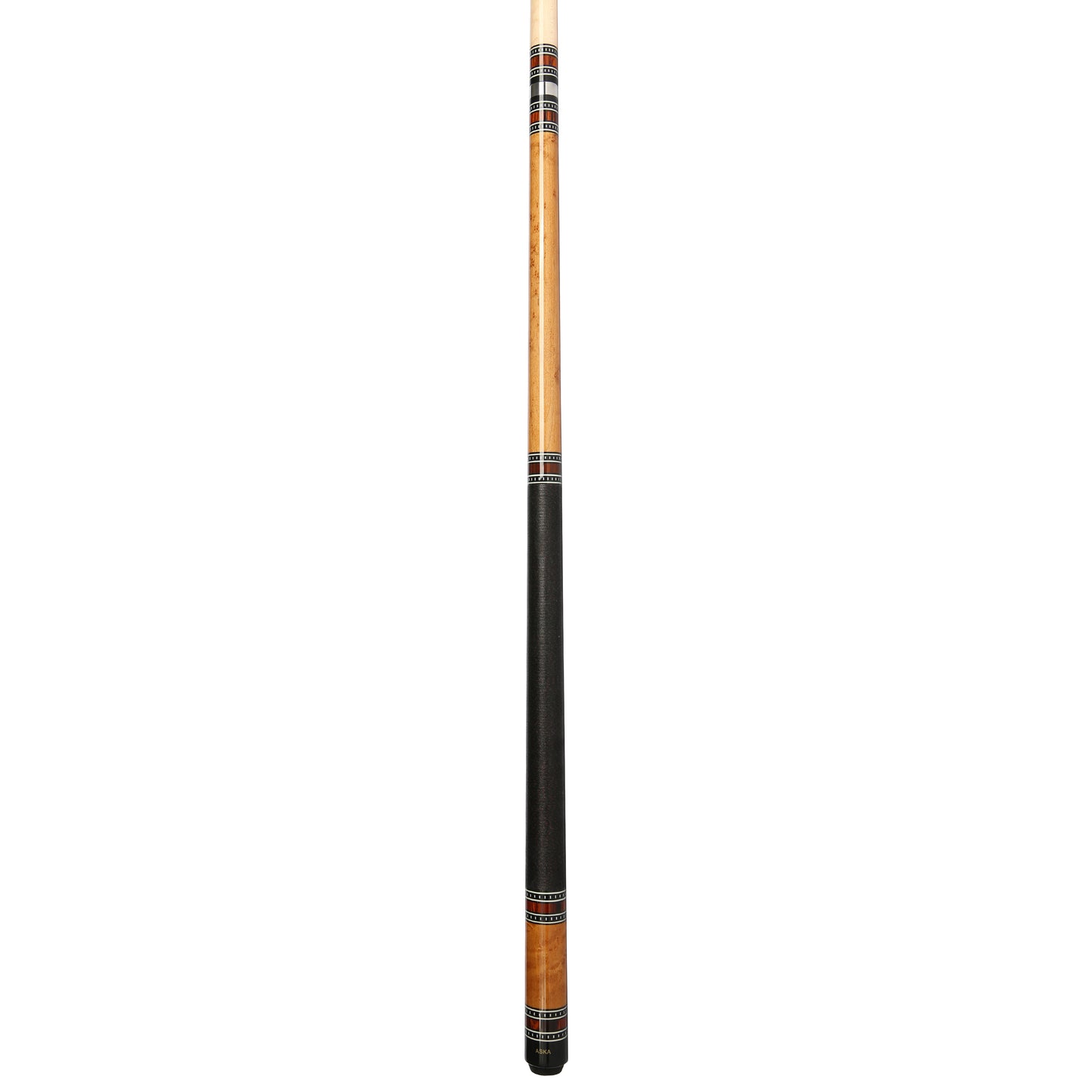 ASKA A1 Pool Cue Stick – Brown Stained Birdseye Maple, 12.75mm Tip, Irish Linen Wrap, Quick Release Joint, 58", 18–21 oz (A1BRN) billiard pool cue stick by ASKA