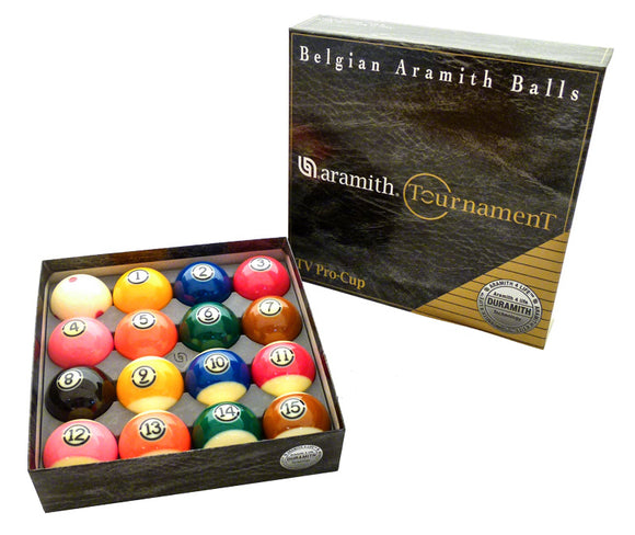 Aramith Tournament TV Duramith Billiard Ball Set, 2-1/4