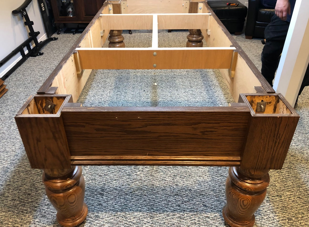 Dufferin Anniversary 8-Foot Pool Table | Preowned Smokey Oak Billiard Table
