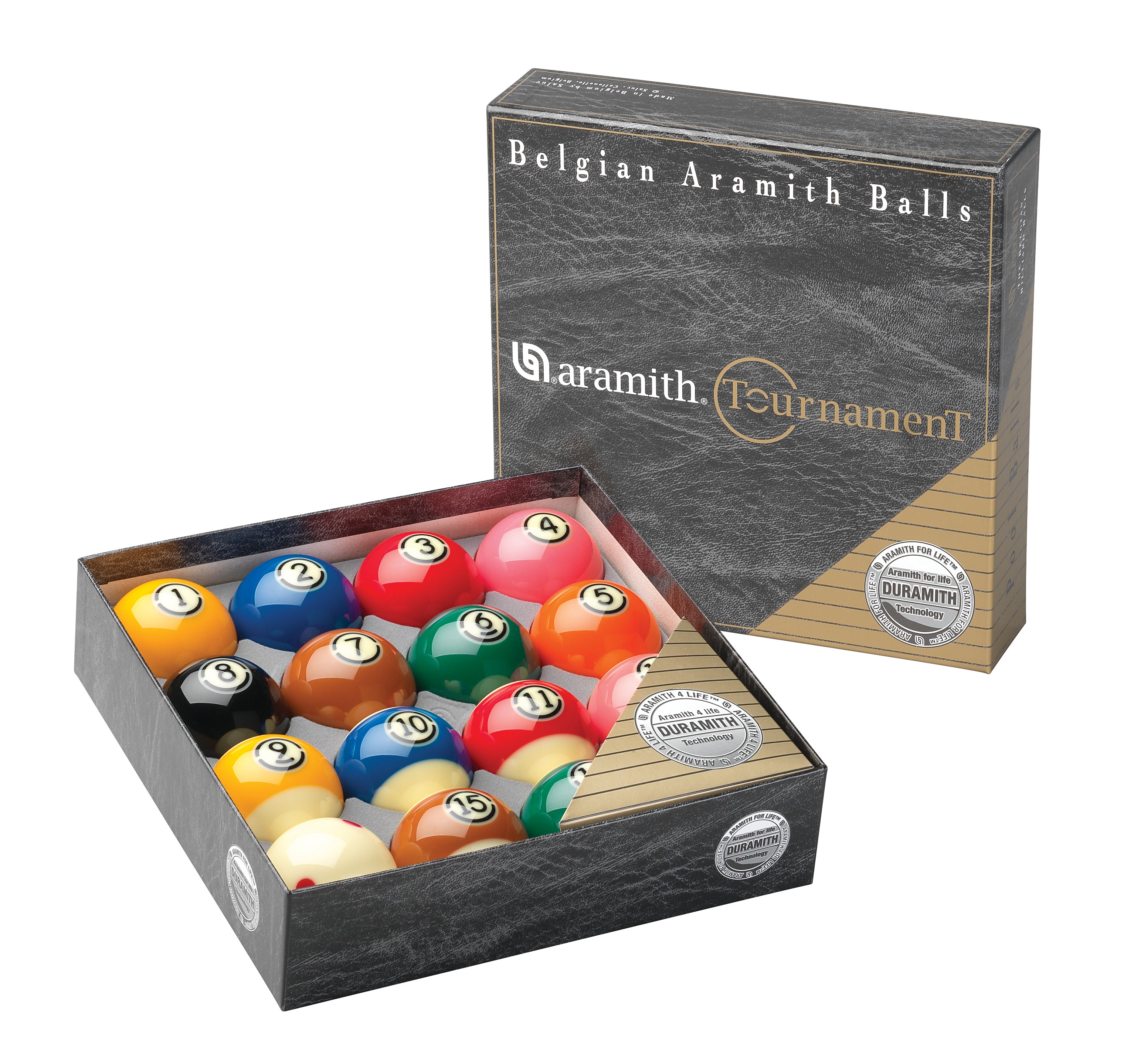 Aramith Tournament TV Duramith Billiard Ball Set 2-1/4
