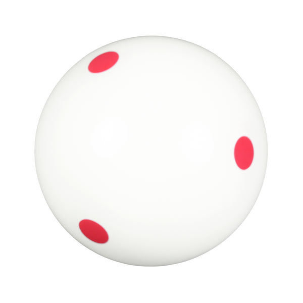 ASKA 6-Dot Training Cue Ball – Red Dots, Grade A, 2-1/4" (57.2mm) – TBRED
