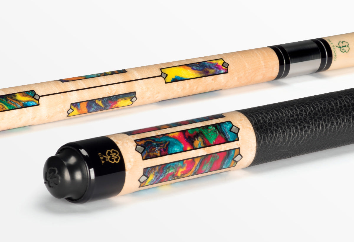 McDermott G1602 pool cue with i-2 high-performance shaft and silver rings