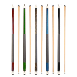 Box of 6 ASKA Set of 5 Pool Cue Sticks 58", 2-Piece Construction, 5/16x18 Joint, Hard Rock Canadian Maple,  L1S5BOX