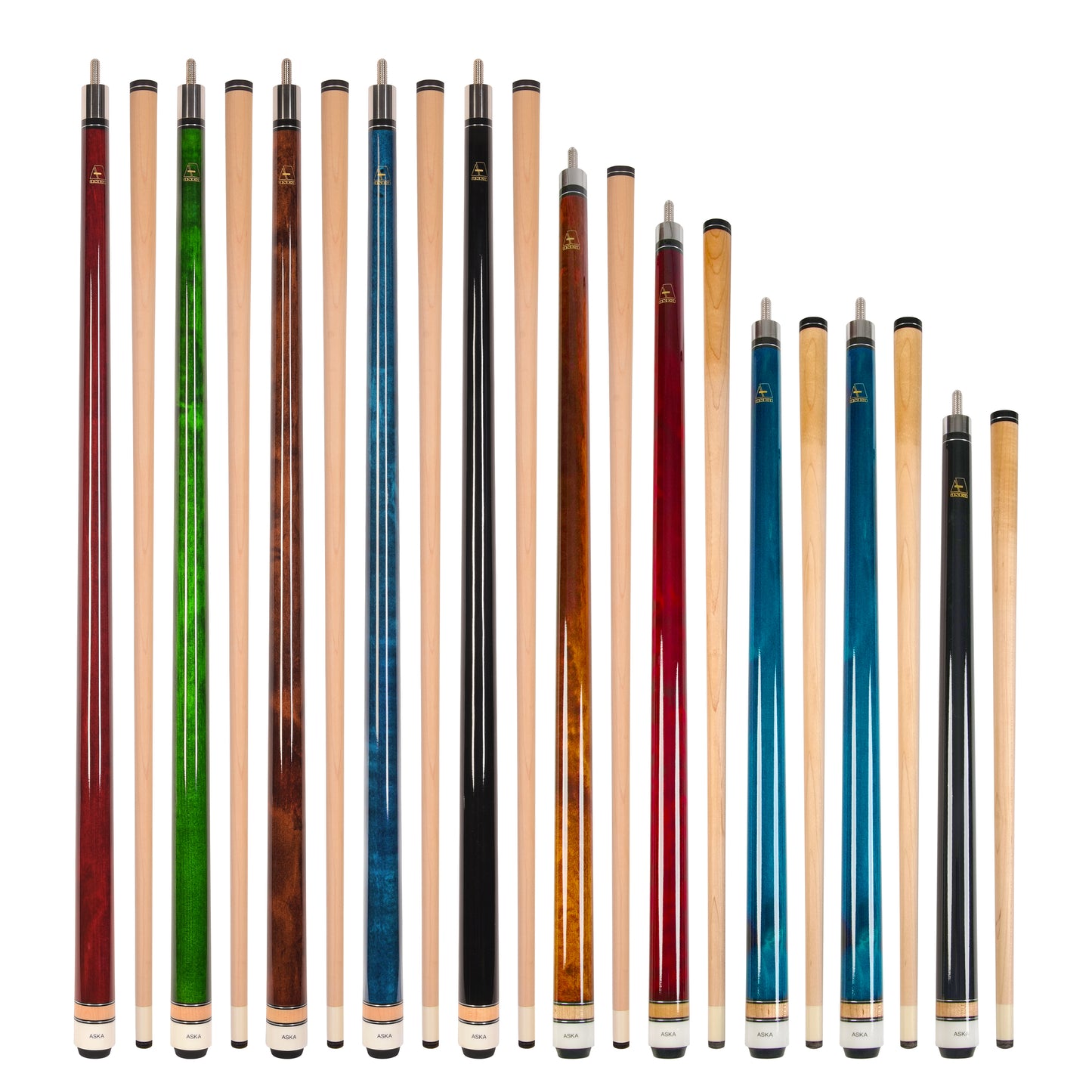 Surprise Box. (Certified Grade B). 10 random ASKA Pool Cues, 58