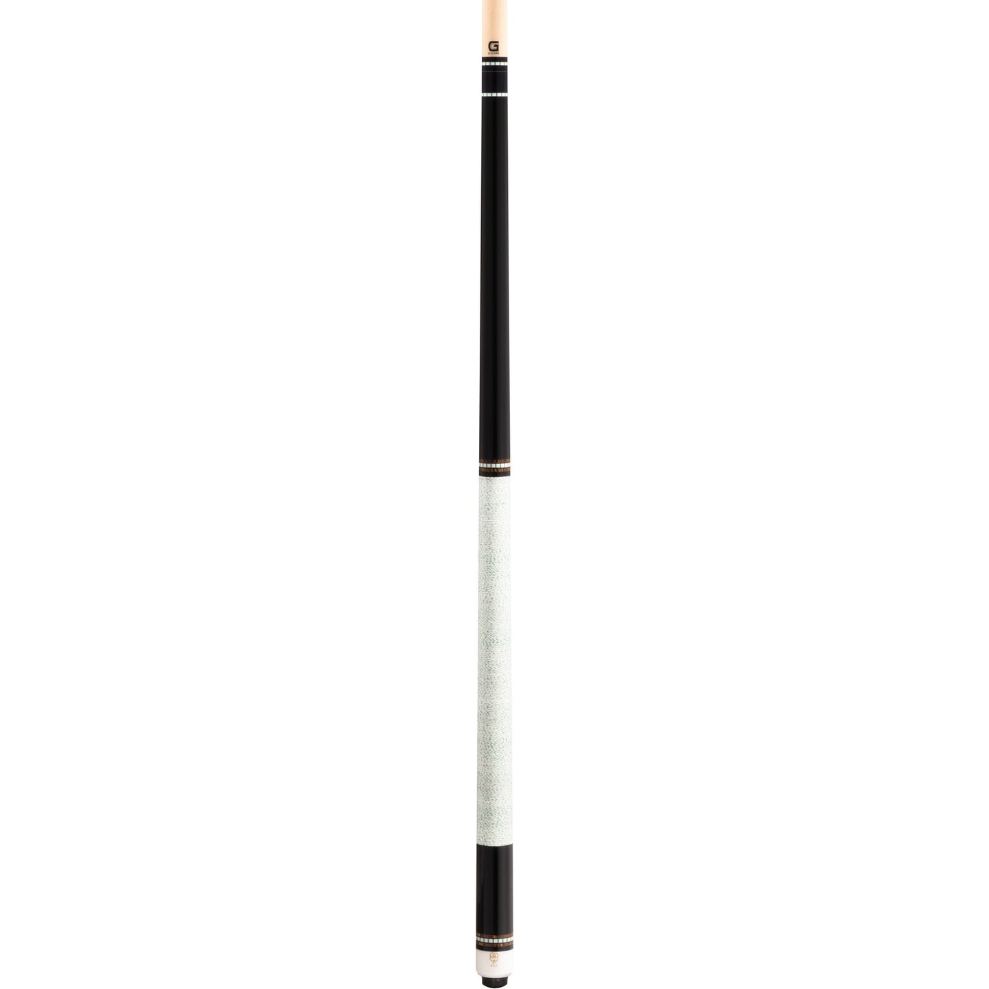 McDermott G440 Pool Cue full view: black maple butt, Irish linen wrap, G-Core shaft, and 3/8x10 joint.