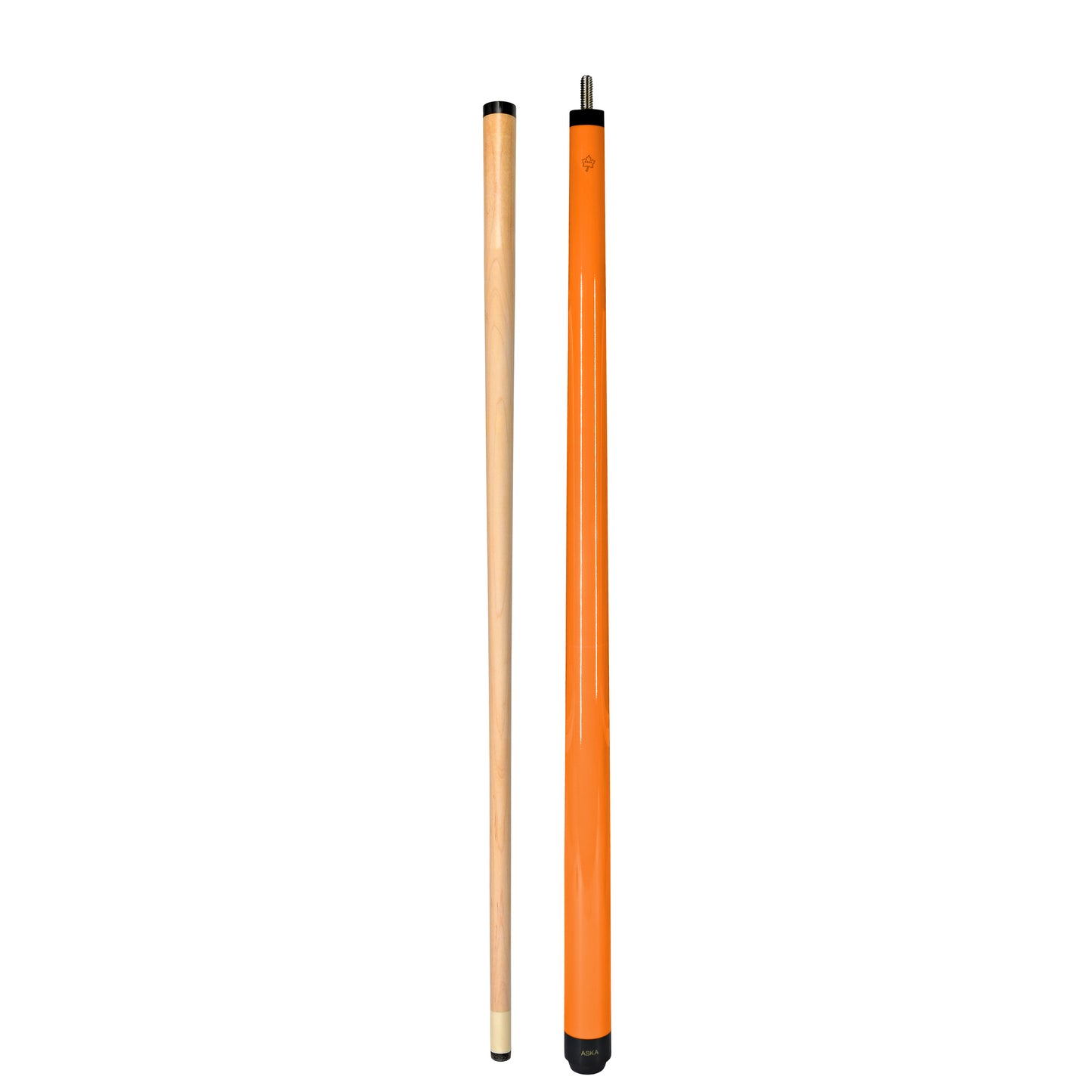 ASKA Short Pool Cue Blaze Orange 48" Stick, SWP48O