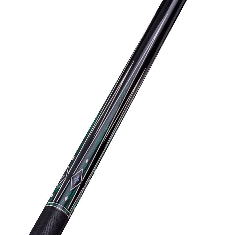 Dufferin Emerald Night Cue with Linen Wrap (D-406) billiard pool cue stick by ASKA