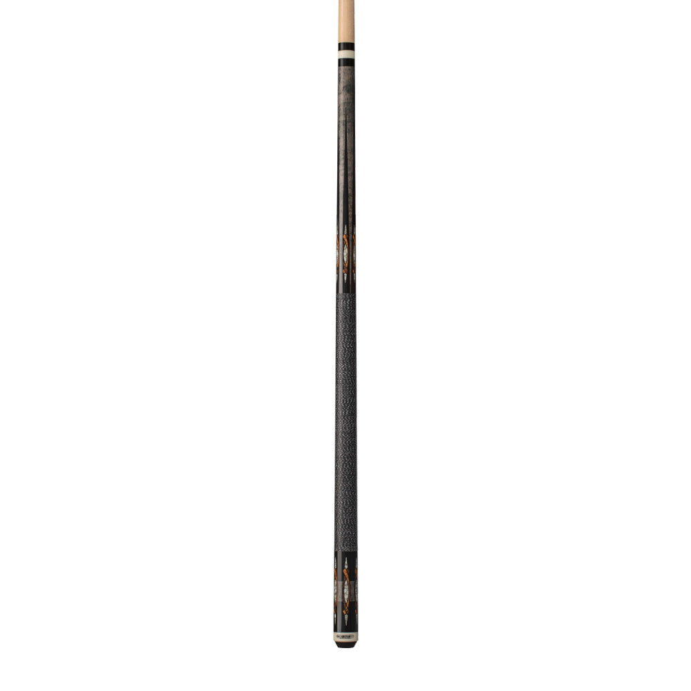 Energy By Players Grey Stained Maple Sneaky Pete Cue with Black/White Linen Wrap (HC18)