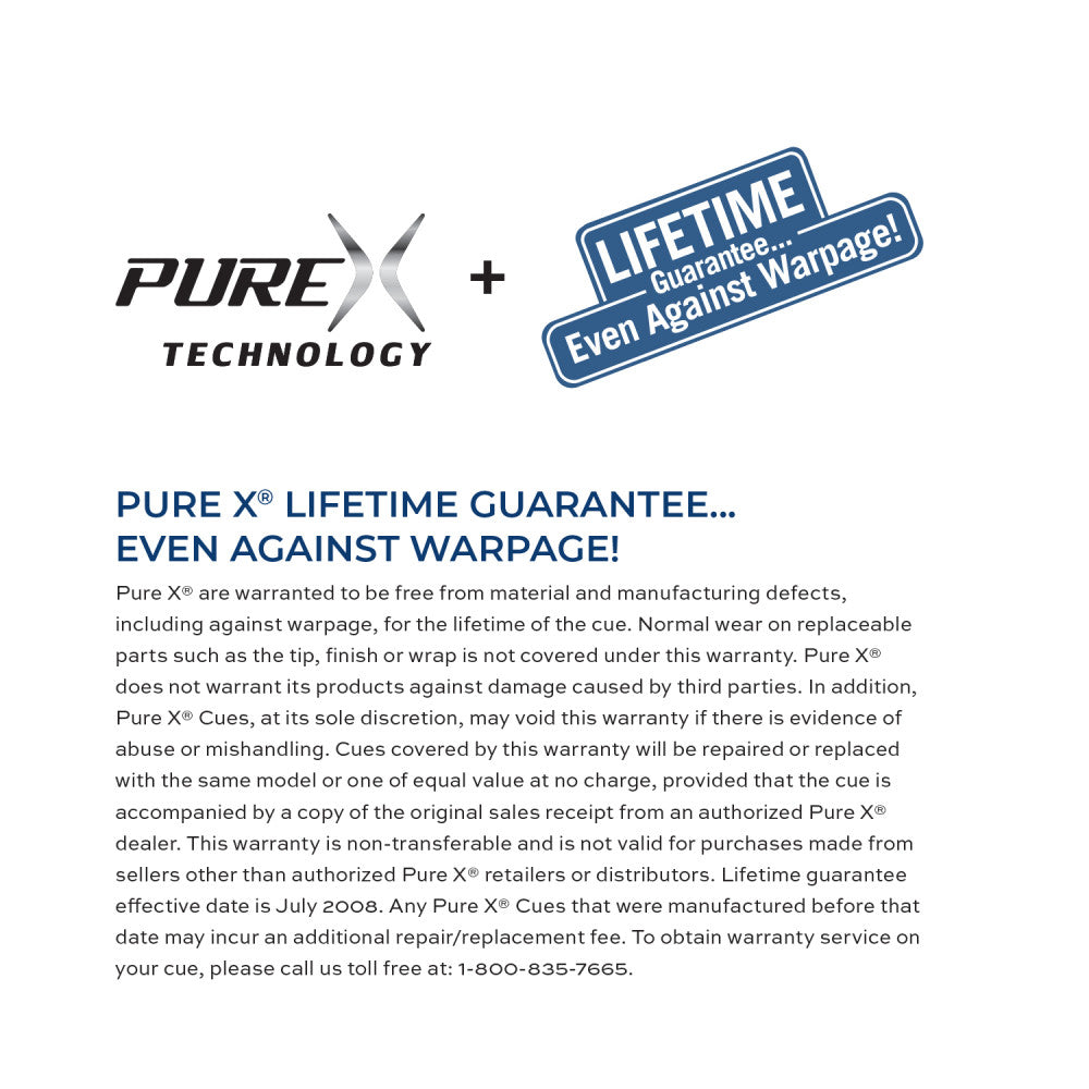 Text graphic outlining the Lifetime Guarantee against warpage.
