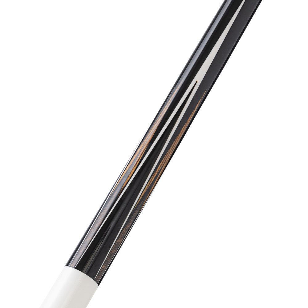 Detailed view of the points on the pool cue shaft