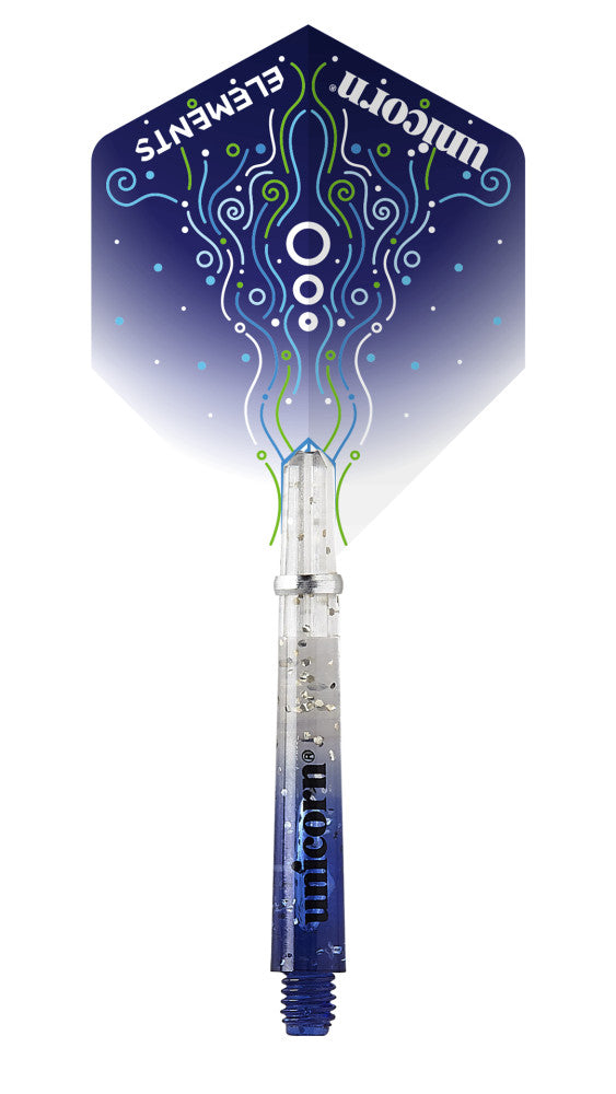 Unicorn Gripper 4 Elements Hydrostorm Two-Tone Flight and Shaft Combo — view 3
