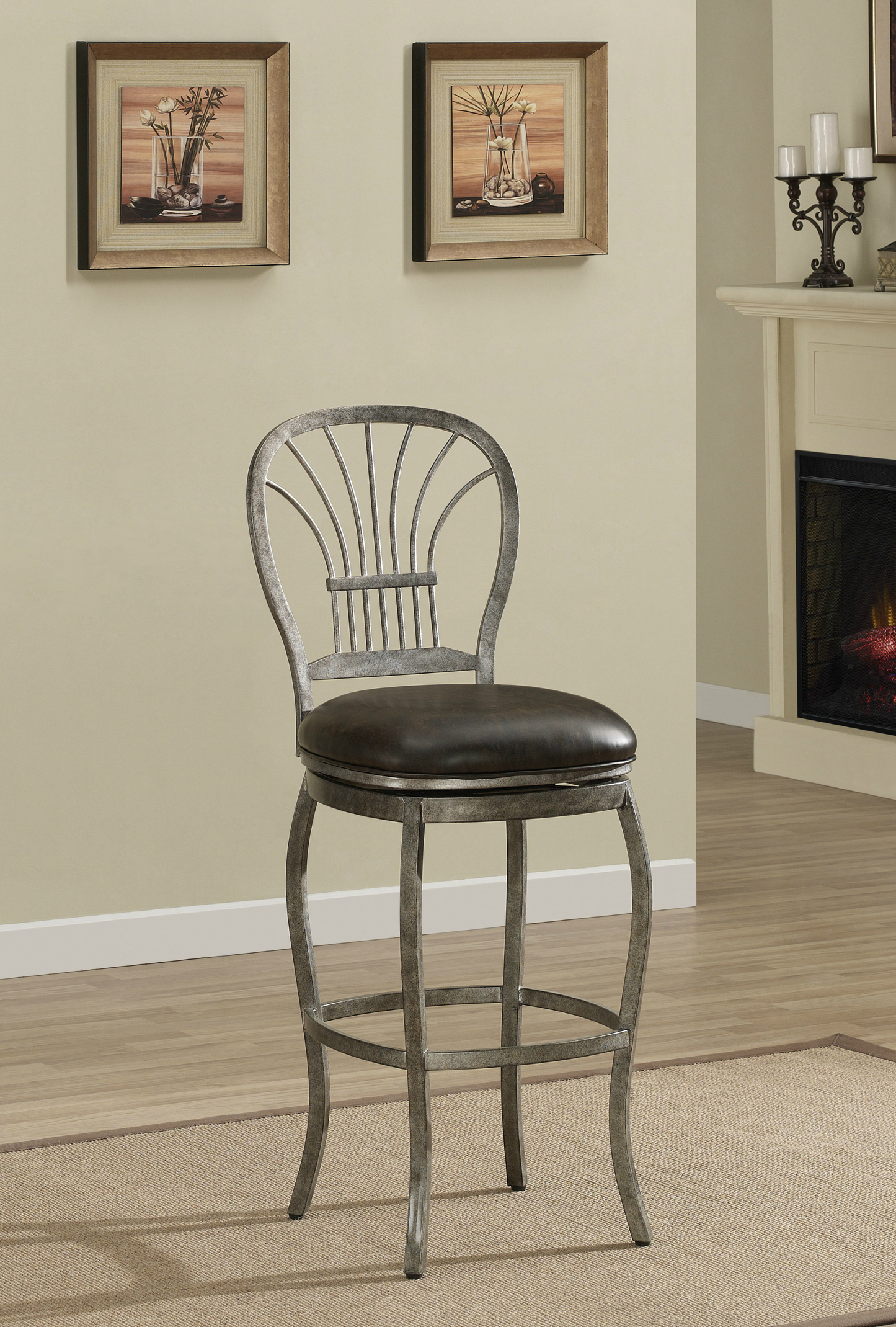 Harper Dual Height Stool (Rustic Pewter) (4801107)