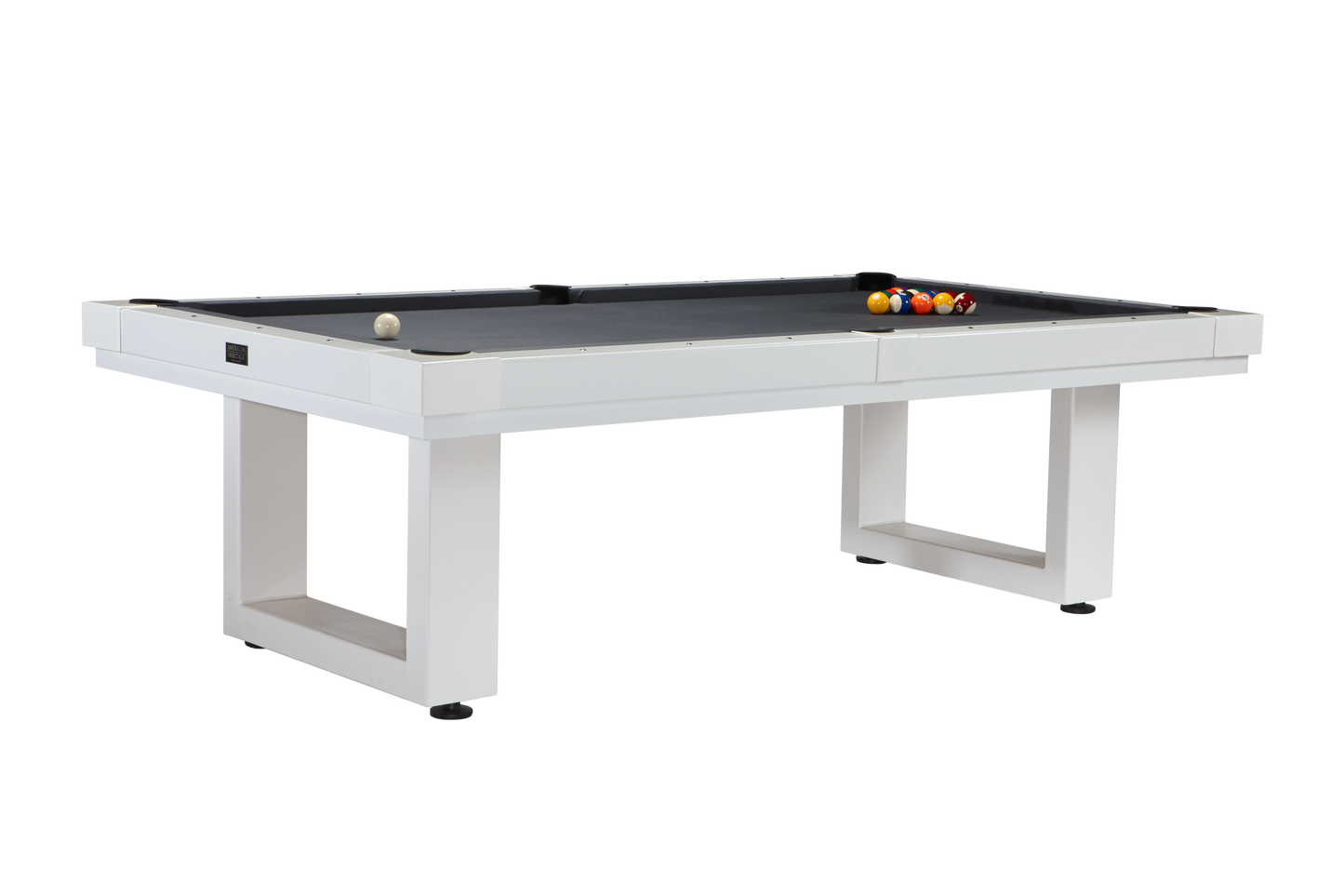 Lanai 8' Outdoor Pool Table (Pearl White) (LANAIWHITEGREYCLOTH-DTCKIT)