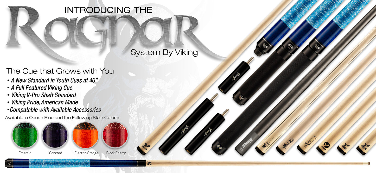 Infographic showing the Ragnar cue system with color variations and features.