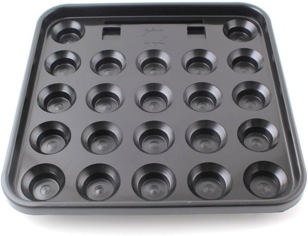 ASKA Snooker Ball Tray — Holds Full 22-Ball Set, 2¼″, Black