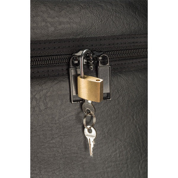 McDermott 20x20 Rolling Cue Case - lock and key