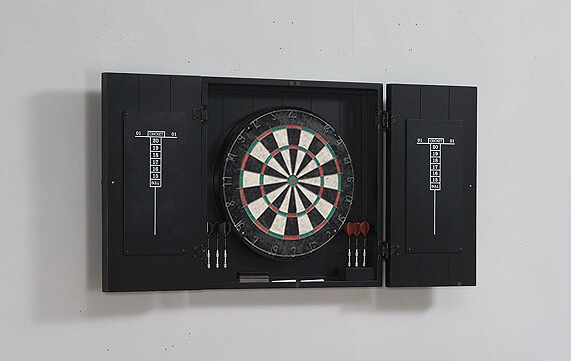 Vienna Dartboard Cabinet (Black) (E300813)