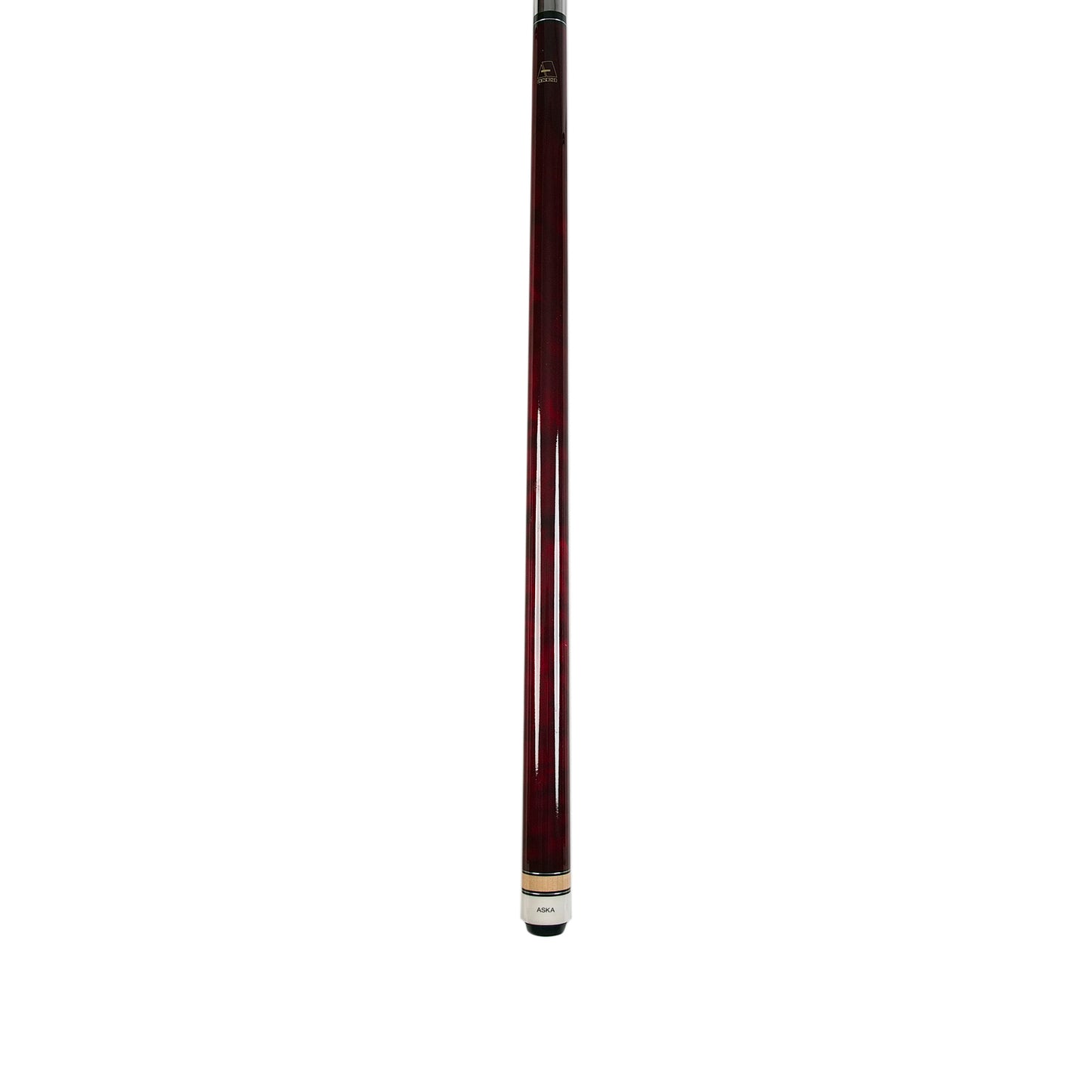 ASKA Red 48" Short Pool Cue – 14 oz, Maple Shaft, 13mm Tip, 5/16x18 Joint, Wrapless (LCSN48) billiard pool cue stick by ASKA