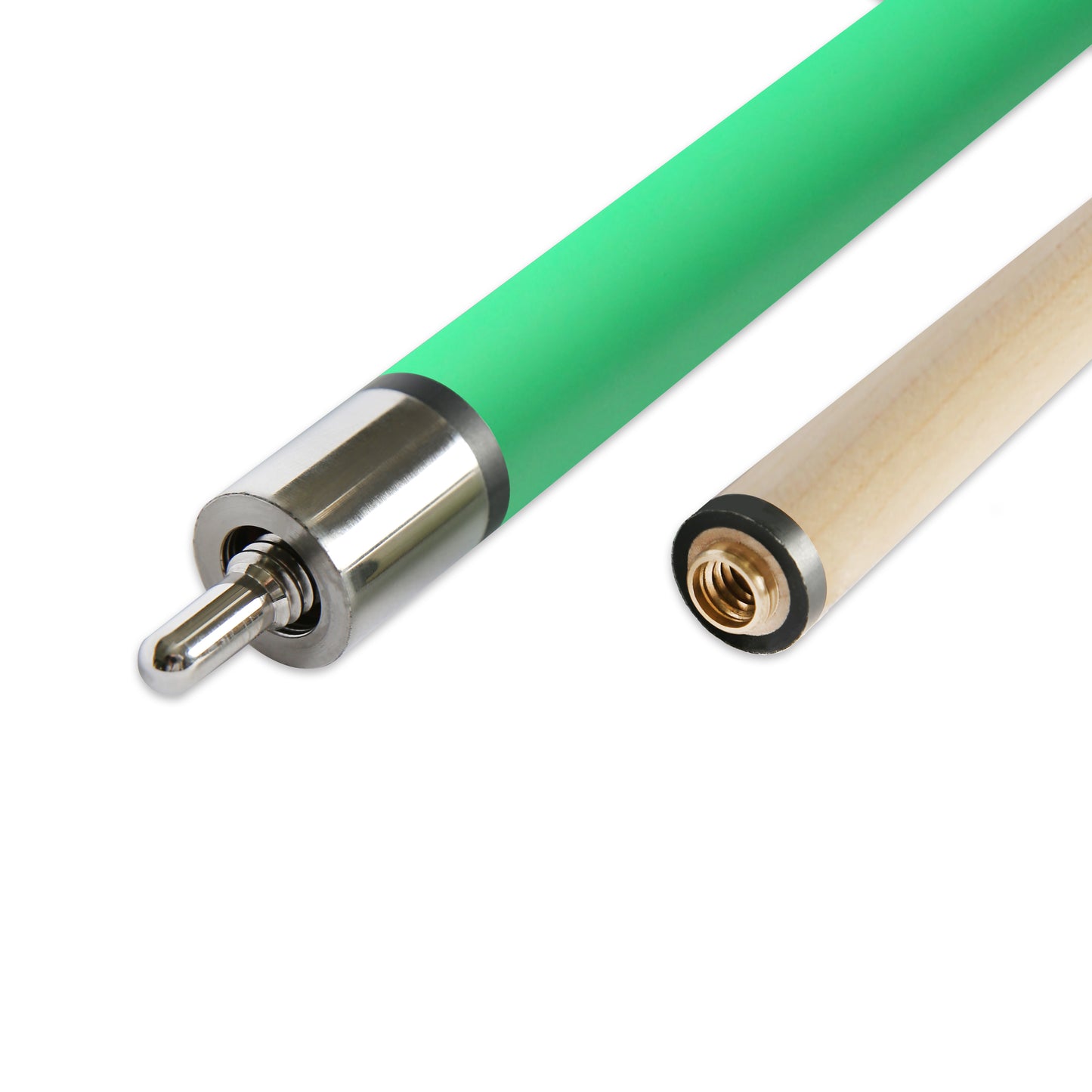 ASKA Heavy Hitter Jump Break Cue Stick JBCHH-GRN, 3pc Cue, Jump/Break Cue. 14-mm Tip, Hard Rock Canadian Maple Shaft