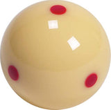 Aramith 2-1/16" Regulation Size Billiard/Pool Ball, Super Aramith Pro Cup Cue Ball with 6 Red Dots