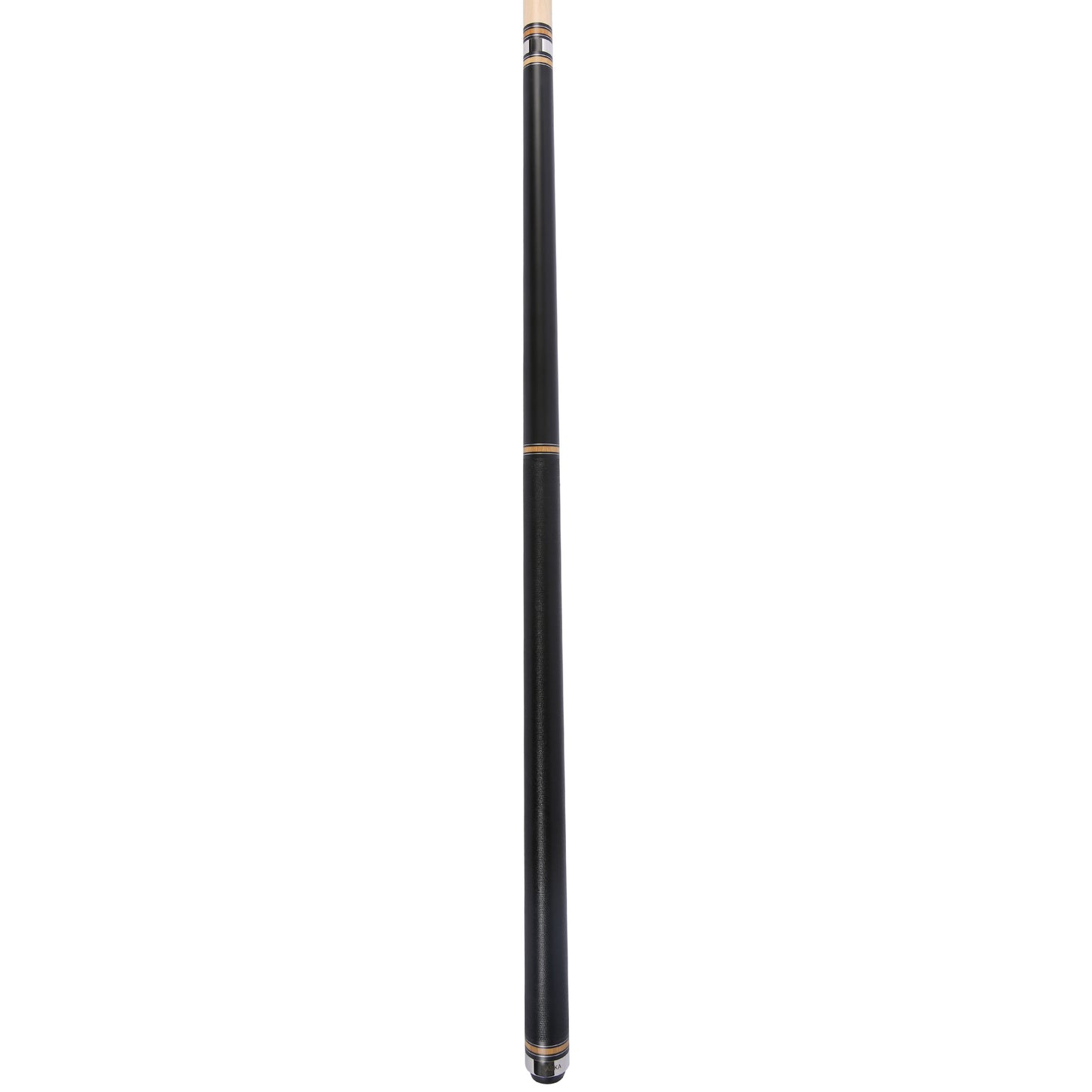 ASKA Pool Cue Stick PC1, Quick Joint, Black Irish Linen, Black Matte Finish, Bamboo Rings, Metal Joint, 12.75mm Tip