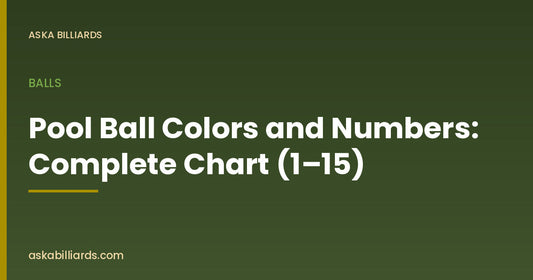Pool Ball Colors and Numbers: Complete Chart (1–15) — Balls guide by ASKA Billiards