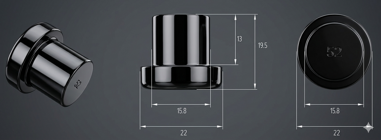 16mm Black Replacement Rubber Bumper for ASKA Jump Pool Cue JC01. JC02