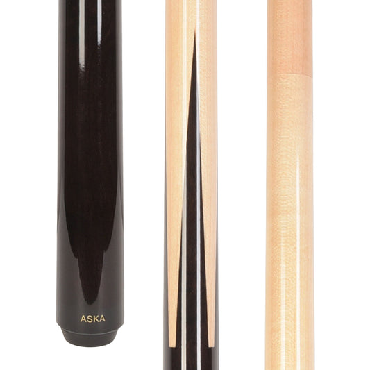 Aska SP Exotic Wood Sneaky Pete Billiard Pool Cue Sticks, 58", Maple Spliced Exotic Wood, 13mm Tip, 2-Piece Construction. SP