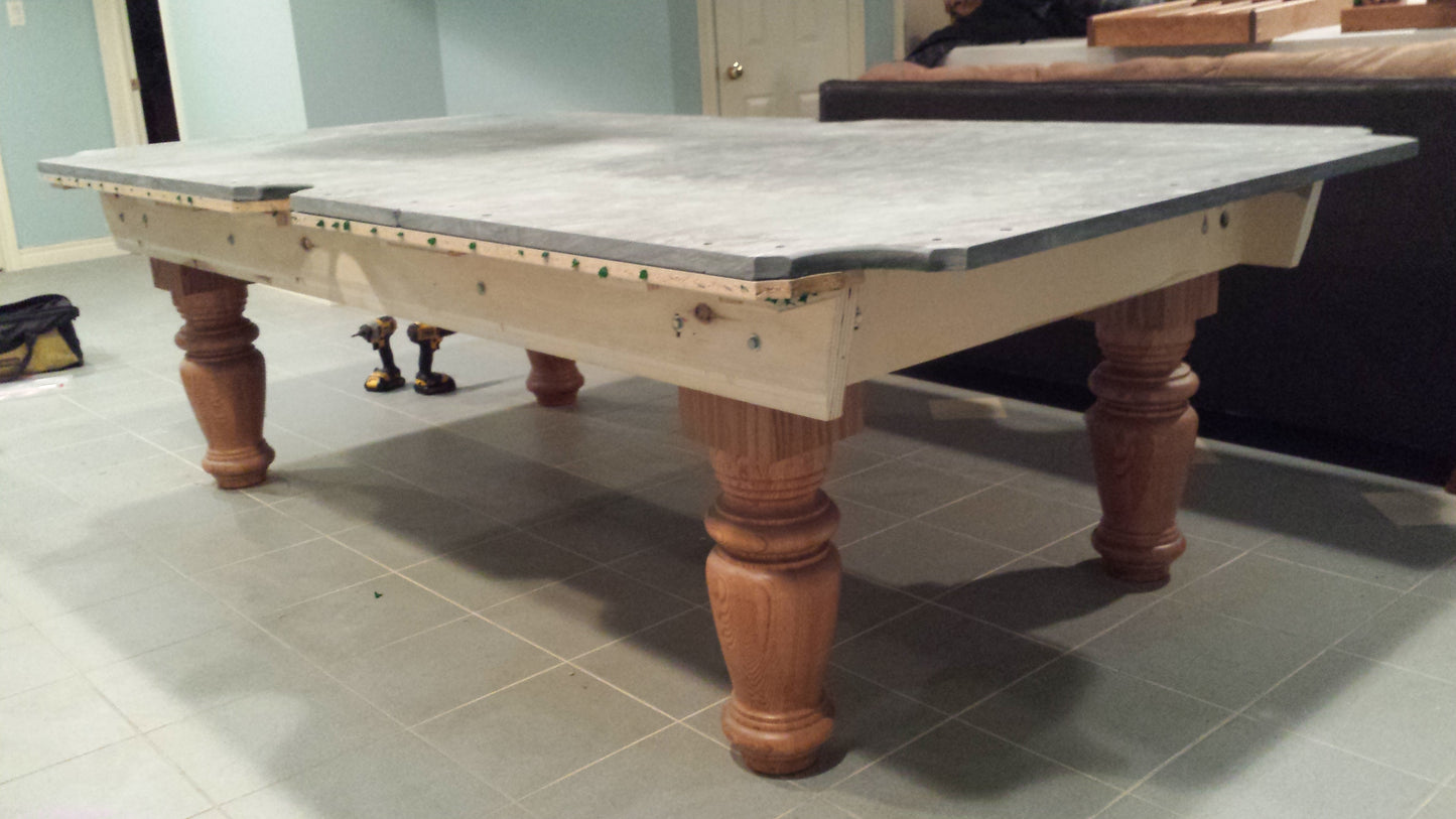 Dufferin Anniversary 8-Foot Pool Table | Preowned Smokey Oak Billiard