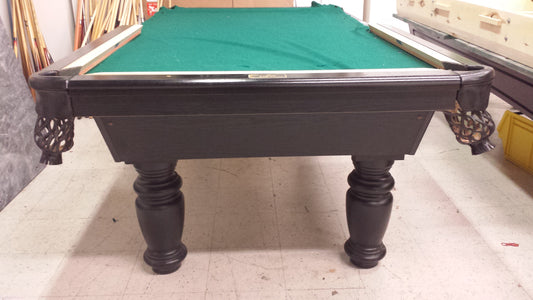 ASKA Dufferin Anniversary 8-foot pool table with green felt and dark wood frame BT012