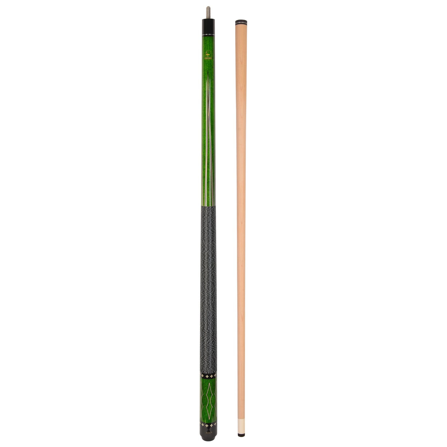 ASKA Pool Cue Green L22, with Decal, 58