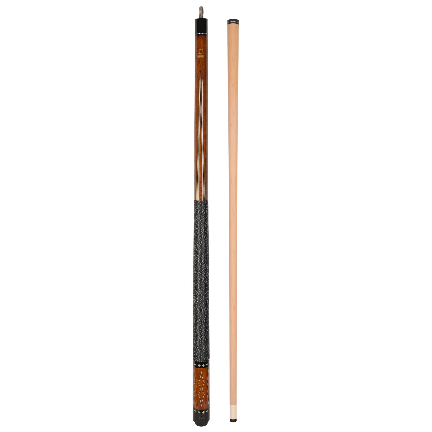 ASKA Pool Cue L22 Brown, with Decal, 58