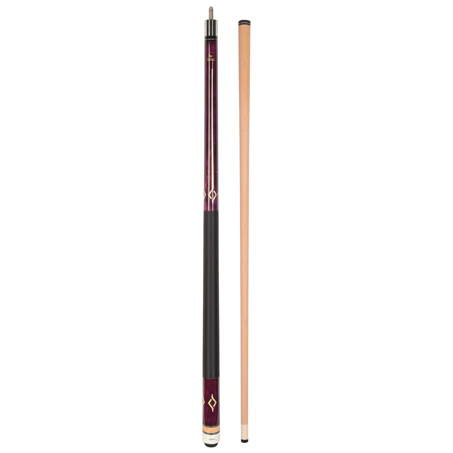 ASKA Pool Cue L7 Purple, with Decal, 58