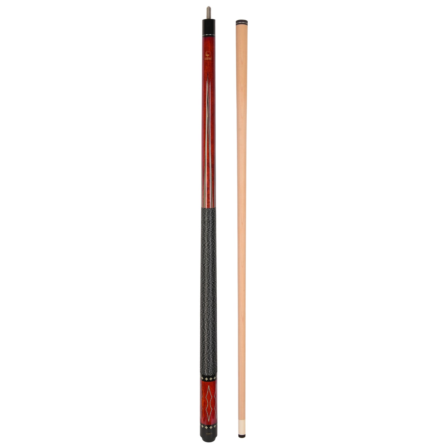 ASKA Pool Cue L22 Red, with Decal, 58