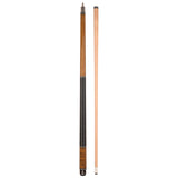 ASKA Pool Cue Stick TR LIGHT BROWN, Maple Shaft, 5/16x18 Metal Joint, Black Irish Linen, Triple Rings, 12.75mm Tip, TRLBRN