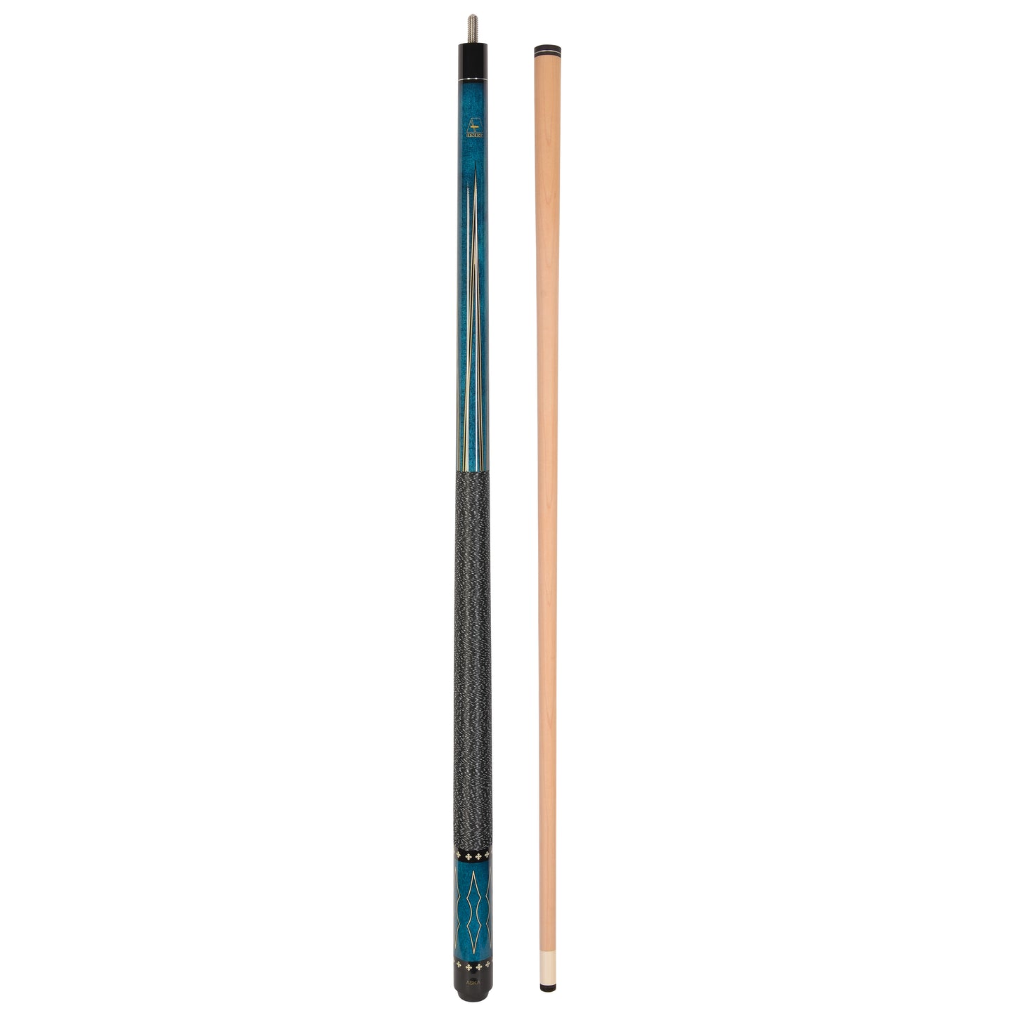 ASKA Pool Cue L22 Blie, with Decal, 58