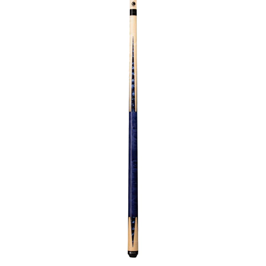 Lucasi LZC16 cue - blue luster inlay detail