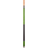 ASKA Pool Cue Stick TR GREEN, Maple Shaft, 5/16x18 Metal Joint, Black Irish Linen, Triple Rings, 12.75mm Tip, TRGRN