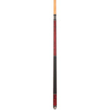 ASKA Pool Cue Stick TR RED, Maple Shaft, 5/16x18 Metal Joint, Black Irish Linen, Triple Rings, 12.75mm Tip, TRRD