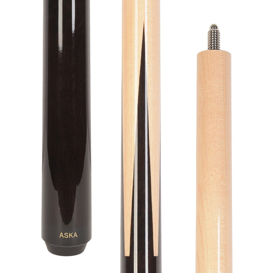 ASKA Sneaky Pete Pool Cue Butt – African Blackwood Spliced Maple, 5/16x18 Joint, Butt Only (SPABB)