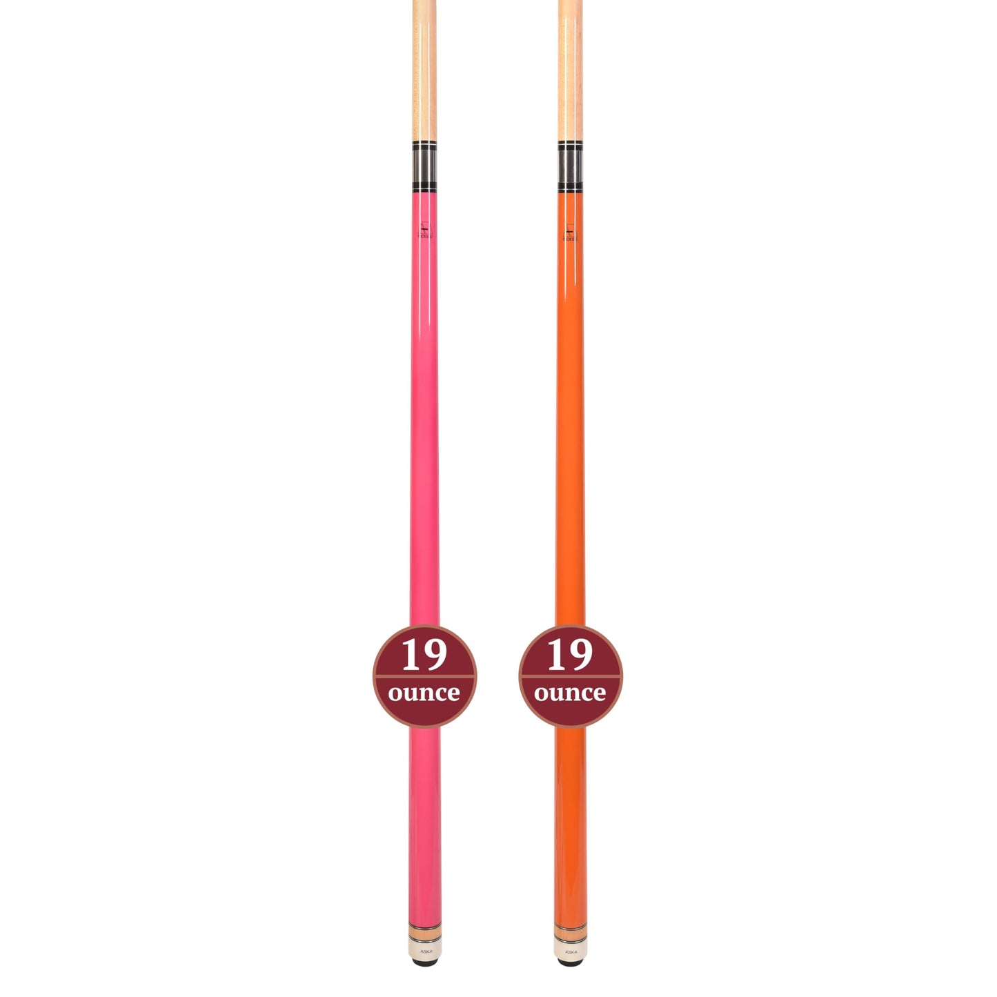 ASKA Set of 2 Pool Cue Sticks, 58