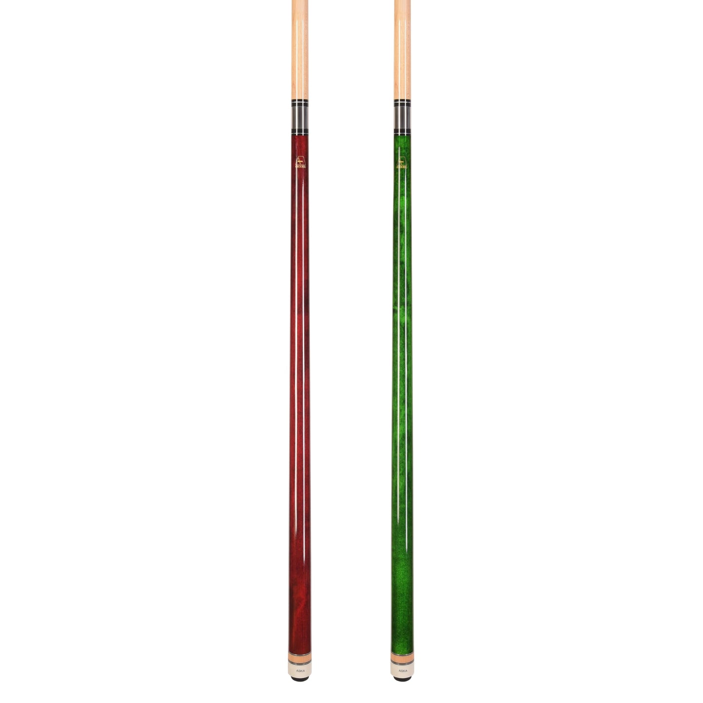 ASKA Set of 2 Pool Cue Sticks, 58