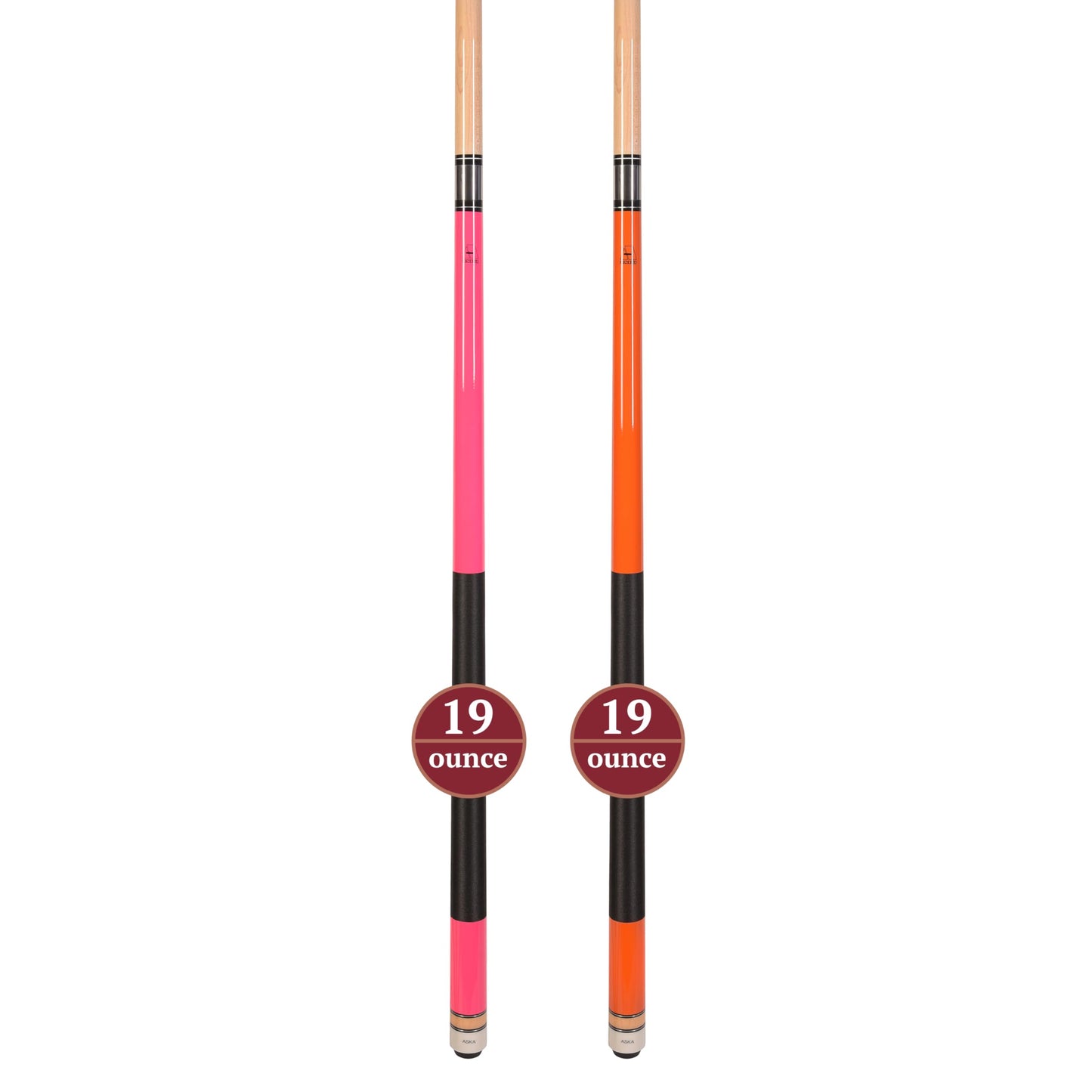 ASKA Set of 2 Pool Cue Sticks, 58