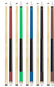 Set of 5 Aska Matte L2 Billiard Pool Cues, 58" Hard Rock Canadian Maple, 13mm Hard Le Pro Tip, Mixed Weights, L2S5M