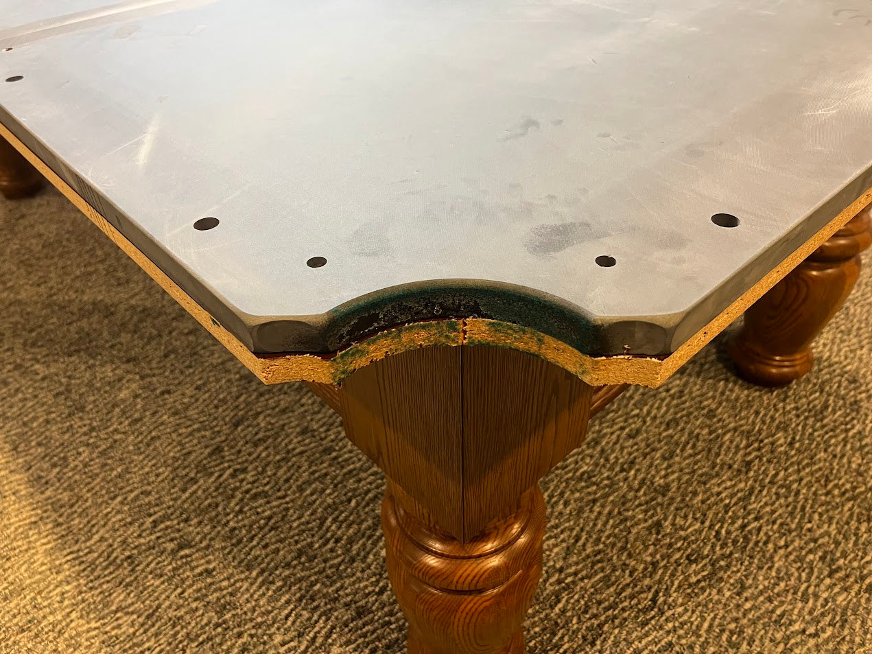 Dufferin Anniversary 8-Foot Pool Table | Preowned Smokey Oak Billiard Table