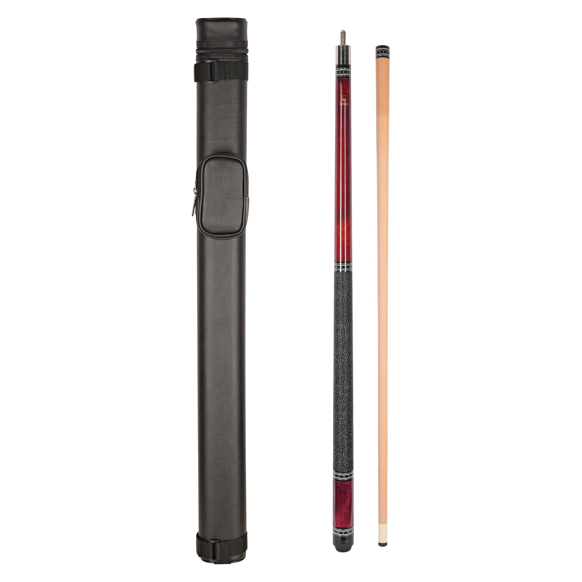 ASKA L9 Red Pool Cue and 1x1 Case combo. C11L9RD