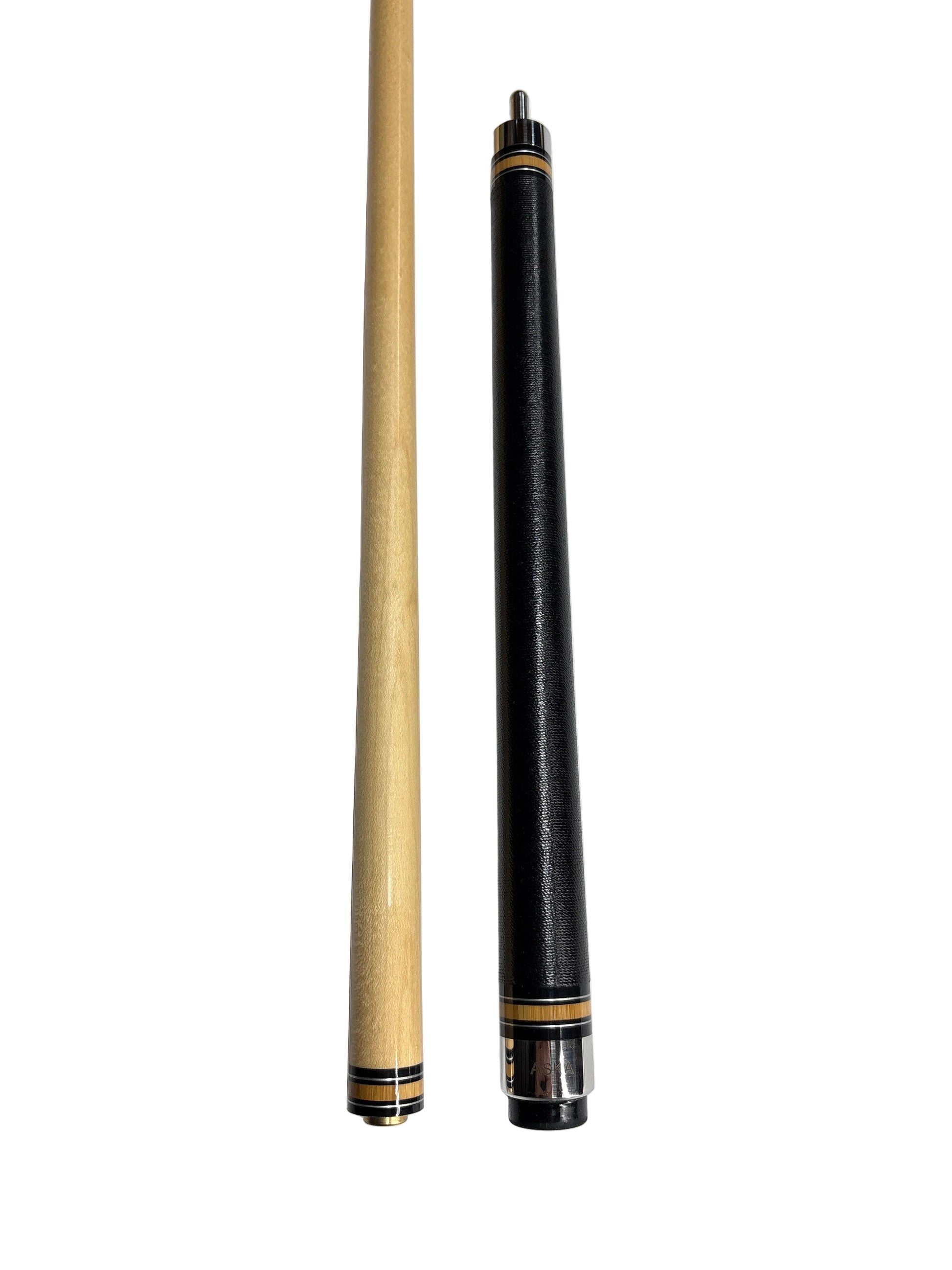 Closeup of the Jump Cue JC10 butt and shaft connection.