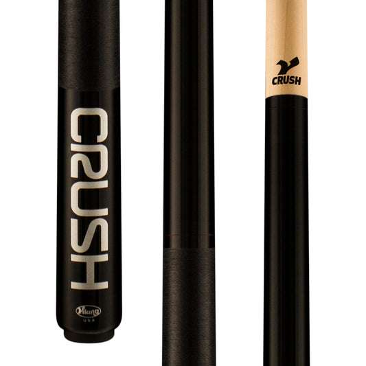 Viking CRUSH Break and Punch Jump Cue Combo in black with silver lettering and